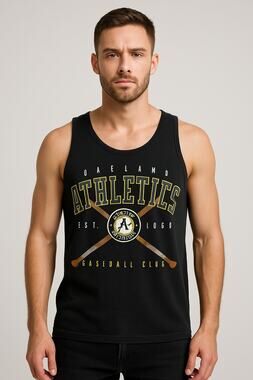 Vintage Y2K MLB Oakland Athletics Baseball Tank Top Hank Aaron Originals Men’s M